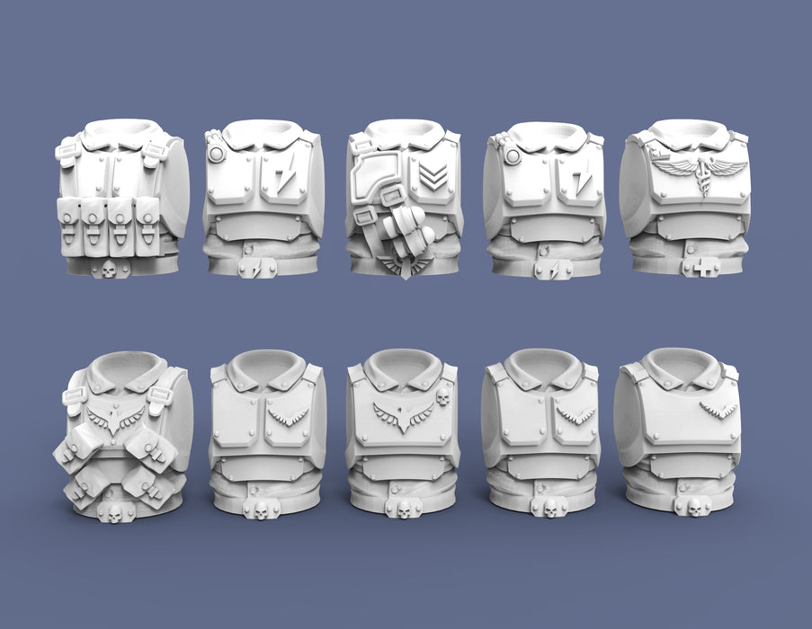 Guard Armored Torsos Set