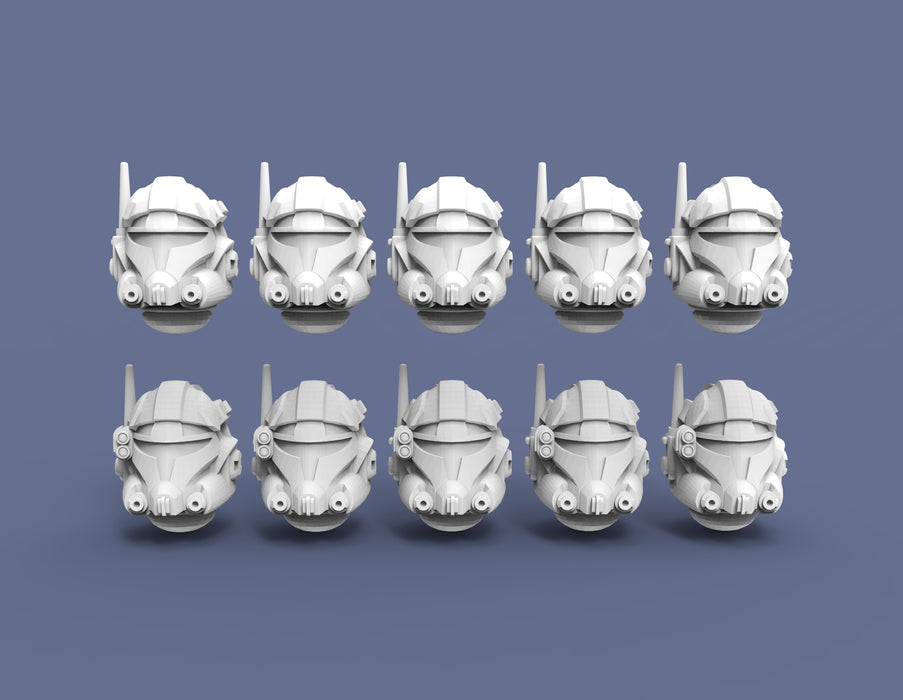 Space Astronaut Clone Knight Heads