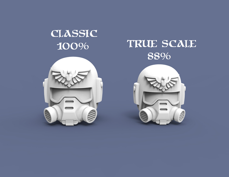 Guard Sealed Helmet Heads - Troopers Set - No Icon