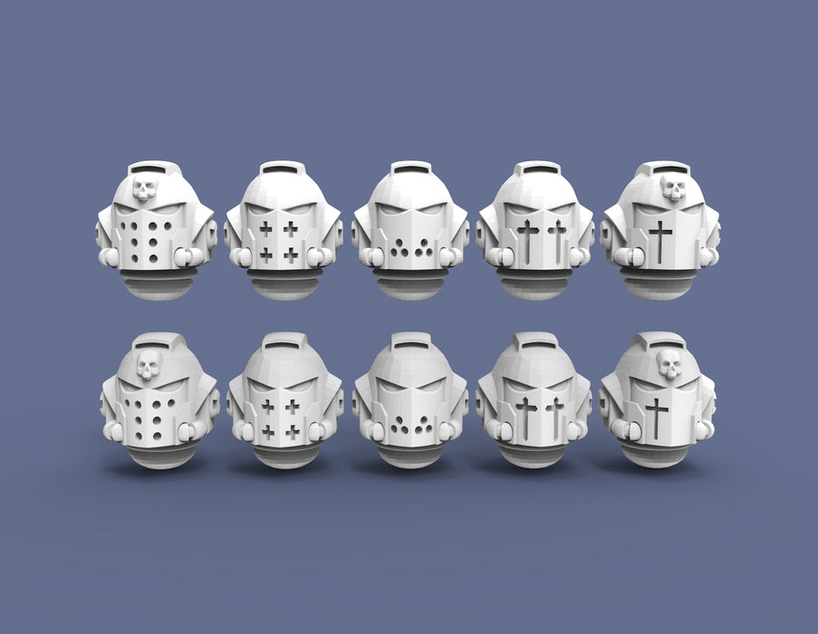 Space Astronaut Archaic Knight Heads