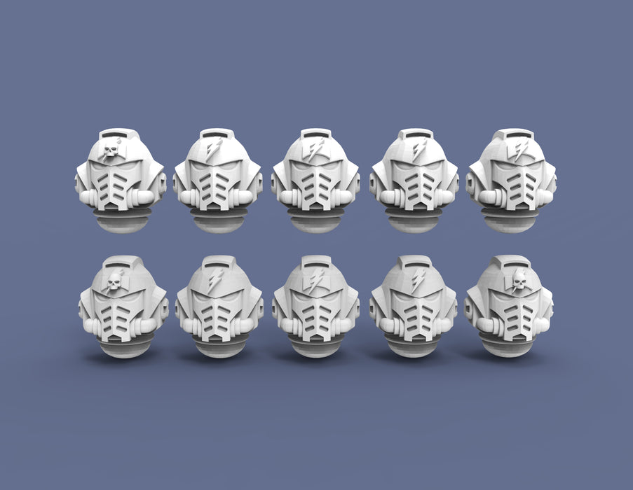 Space Astronaut White Lightning Prime Heads